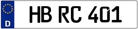 Trailer License Plate